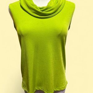Notations Green Cowl Neck Top